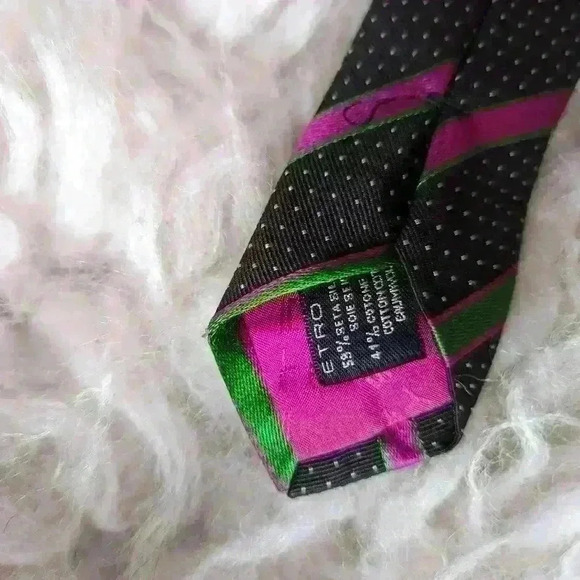Men's Etro Tie - 100% silk in brand new condition - Picture 5 of 6